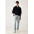 Levis pulover moški z dodatkom volne BOULDER COLLARED HALF ZIP