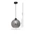 Luster na sajli SOFIA 1xE27/60W/230V crne boje