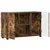 Kreveta s policom FLORIN Dimljeni hrast 88,5 x 30,5 x 55,5 cm