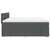 Vidaxl Box spring postelja z vzmetnico temno siva 200x200 cm blago