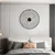 Dizajnerska stenska ura Decore 2 Black 60cm