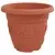 Saksije za biljke 24 pcs Crvena cigla O 39 x 32 cm Plastika