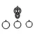 Sevanda Naja-Cobra Chastity Cage Black M