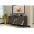 Hanah Home Konzola Hook KB150, 150x75x35 cm, Antracit-zlatne boje