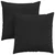 Jastučići za sofu 2 pcs Crna 60 x 60 cm tkanina