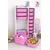 HANAH HOME Višenamenska polica Rine 2D4K8U White Pink v2