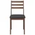 Vidaxl Jedilni stoli z blazinami 2 kosa Brown Solid Wood Rubber