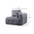 Atelier del Sofa Fotelja Amaris 1R, 100 x 100 x 65 cm, Tamnosiva