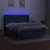 Vidaxl Box spring postelja z vzmetnico LED modra 160x200 cm blago