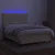 Vidaxl Box spring postelja z vzmetnico LED krem 140x190 cm blago