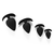 Kiotos Silicone Anchor Anal Plug Set Black