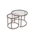 Hanah Home set klub stolova Brown-Trs-60-42-Nrd-Srk, braon