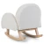 childhome® otroški gugalni stol teddy off white