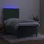 Vidaxl Box spring postelja z vzmetnico LED tem. zelena 90x190 cm žamet