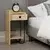 Hanah Home Noćni ormarić Sirius 32x61x30cm Hrast