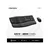 FANTECH Combo mis tastatura wireless WKM71 area ARCH COMBO crni