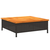 Pokrov za bazu suncobrana crni 70x70x25 cm poliratan i bagrem
