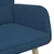 Vidaxl Kavč za 2 osebi Modra 115 x 61 x 87 cm Blago