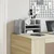 Organizator za stol boja hrasta 44,5x24x25 cm konstruirano drvo