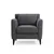 Atelier del Sofa Fotelja Nordic 76x83x80cm Tamnosiva