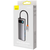 BASEUS Metal Gleam HUB adapter USB-C - 3x USB, siva