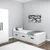 Hanah Home Ram za krevet Akser, 91x50x193.6 cm, Beli