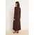 Trendyol Modest Ženska haljina Tctss25Eb00138, Smeđa