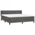 Vidaxl Box spring postelja z vzmetnico temno siva 180x200 cm žamet
