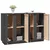 Komoda siva 120 x 35 x 80 cm od masivne borovine