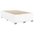 Vidaxl Box spring postelja z vzmetnico bel 120x200 cm umetno usnje