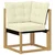 Set vanjskih sofa s jastukom 4 pcs Bijela i krem