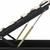 Hidraulični okvir za krevet od umjetne kože LED crni 120x200 cm