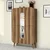 Hanah Home Mine Walnut Višenamenski ormar, Beli