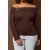 Trendyol Curve Ženska bluza Tbbaw26Af00094, Braon