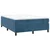 Vidaxl Box spring postelja z vzmetnico temno modra 140x190cm žamet
