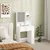 HOMCOM HOMCOM toaletna mizica iverna plošča 70D x 40Š x 137V cm bela, (5000242535)