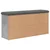 Klupa za cipele siva boja betona 102x32x50 cm konstruirano drvo