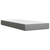 Box spring postelja z vzmetnico svetlo siva 80x200 cm blago