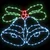 Božićna Zvona s 144 LED svjetlima Šareni 57 x 47,5 cm PVC