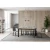 Ityhome Extendable table 90x160/220 cm Cumar Natural Oak with Anthracite structure, (20842764)