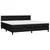 Vidaxl Box spring postelja z vzmetnico črn 200x200 cm blago