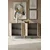 Hanah Home komoda Nota 150, 150 cm, antracit / travertin / zlatna