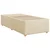 vidaXL vidaXL Box spring postelja z vzmetnico krem 90x190 cm blago, (21291073)