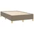 Vidaxl Box spring postelja z vzmetnico taupe 120x190 cm blago