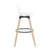 eoshop Barski stol, bela/bukev, EVANS