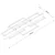 LED stropno svetlo LARYSA LED/35W/230V 35x90 cm, borovina
