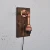 Opviq Zidna lampa E27 Max 200W, Smeđe-Rose Gold