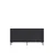 Hanah Home komoda Poli 150, 150 cm, antracit / srebrna