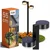 LED solarna lampa 2xLED/1W/3,7V 1200 mAh 55 cm IP65 crna