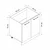 Hanah Home kuhinjski element Minar 4143, 80 cm, beli / antracit